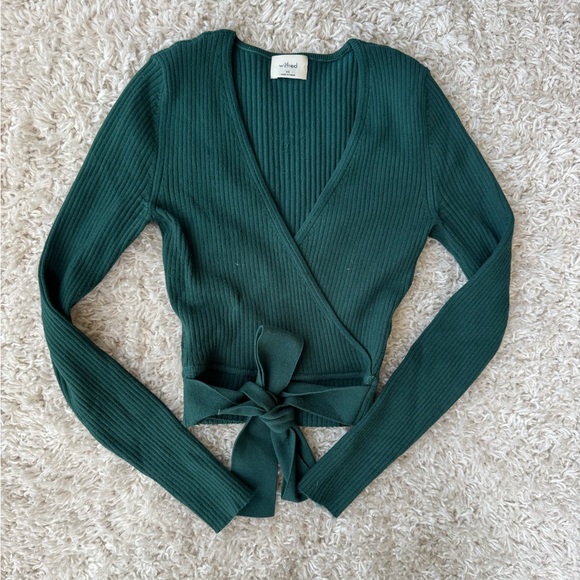 Aritzia Wilfred All Tied Up wrap sweater - Picture 4 of 6